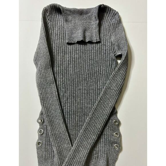 Yoki Gray Turtleneck Sweater Pullover Women L - Picture 8 of 13